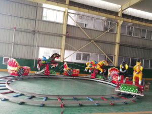 Amusement horse train rides