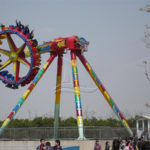 Amusement Park Frisbee Ride
