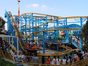 Rotating Pulley Amusement Park Ride