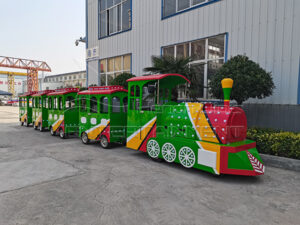 Green trackless train