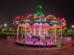 Safety precautions for riding a luxury carousel